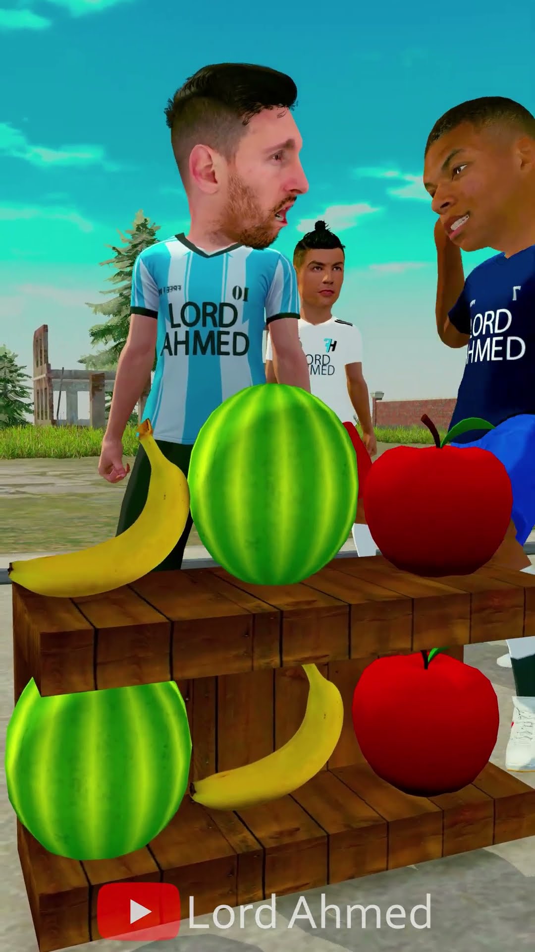 Help Ronaldo in Fruit Placement Challenge #shorts