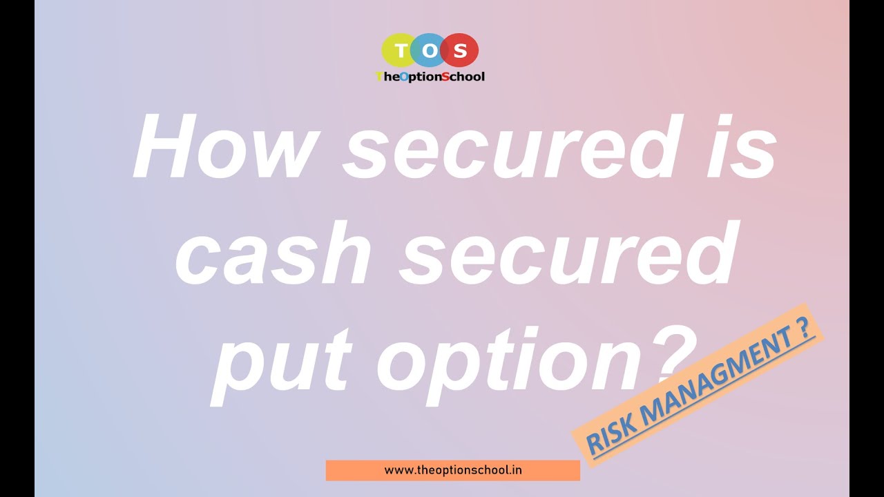 Real incident Cash secured put Cash secured put risk The Option