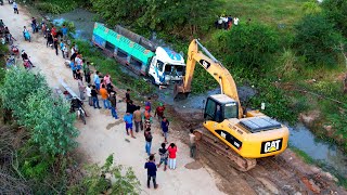 Compilation Amaing Skill Operator Using Techniques Recovery Dump Truck Accident And Excavator Stuck