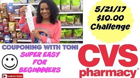 CVS $10 Challenge For Beginners 5/21/17 | EASY Couponing With Toni