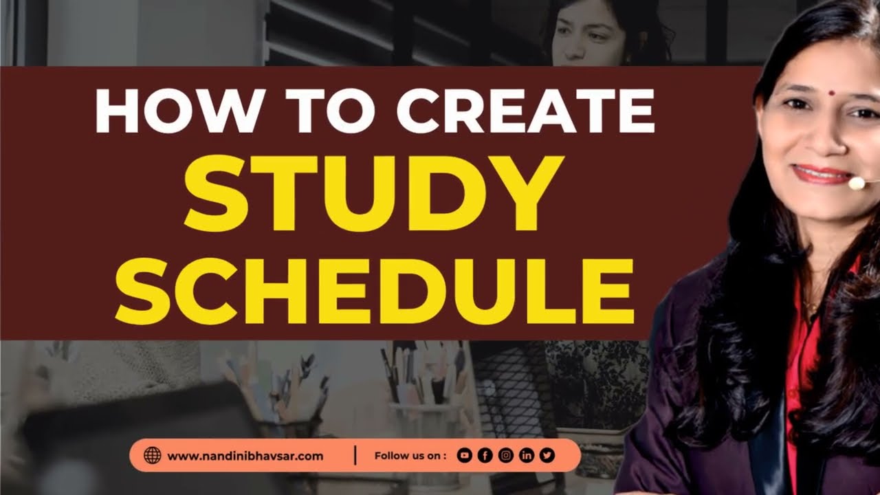How To Create Study Schedule By Nandinibhavsar motivation study How To Create Study Schedule By Nandinibhavsar motivation study