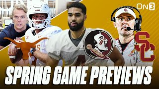 CFB Spring Games PREVIEWS | Florida State Seminoles, Texas Longhorns, USC Trojans, Texas A&M Aggies