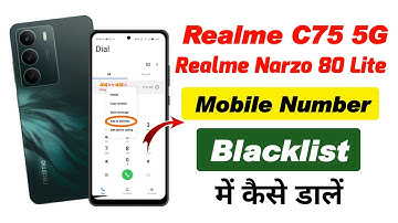 realme narzo 80 lite me number block kaise kare, realme c75 me number block kaise kare