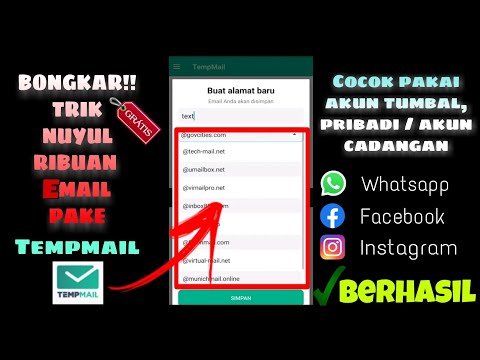 Bongkar Cara Nuyul Akun Email Menggunakan Tempmail || 1 Aplikasi Ribuan Akun Email Terbaru 2021