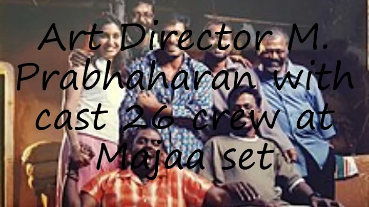 How to pronounce Art Director M. Prabhaharan with cast 26 crew at Majaa set in English?