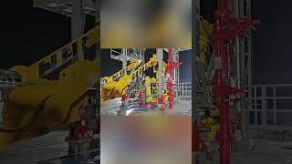 SW 08-J1 Automated Iron Roughneck Operation on Offshore Rig  #drillingequipment #drillingrigs