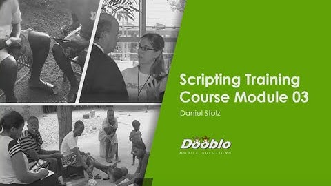 SurveyToGo Scripting Course - Module 03 - Logic