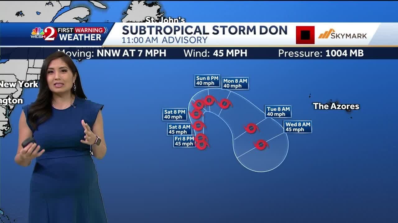 Subtropical storm Don forms in the Atlantic - YouTube