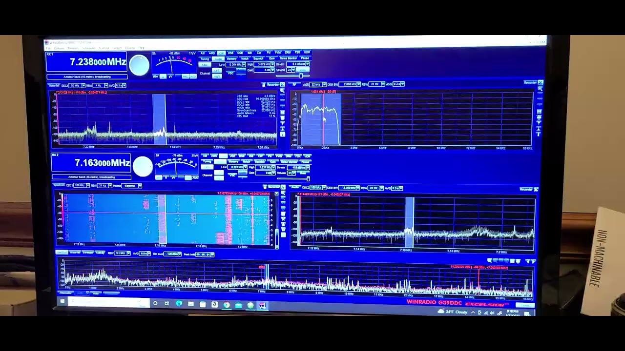 winradio sdr on 40 meters