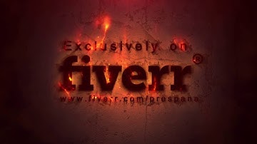 Epic FIRE on your Logo Reveal TEXT title, VIdeo intro 3D Animation