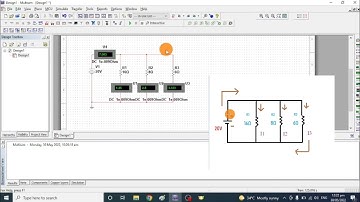 Measuring the current in parallel circuit using multisim (Tagalog) | Erngineer Tutorial