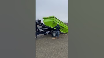 Load trail roll-off bin quick video loading