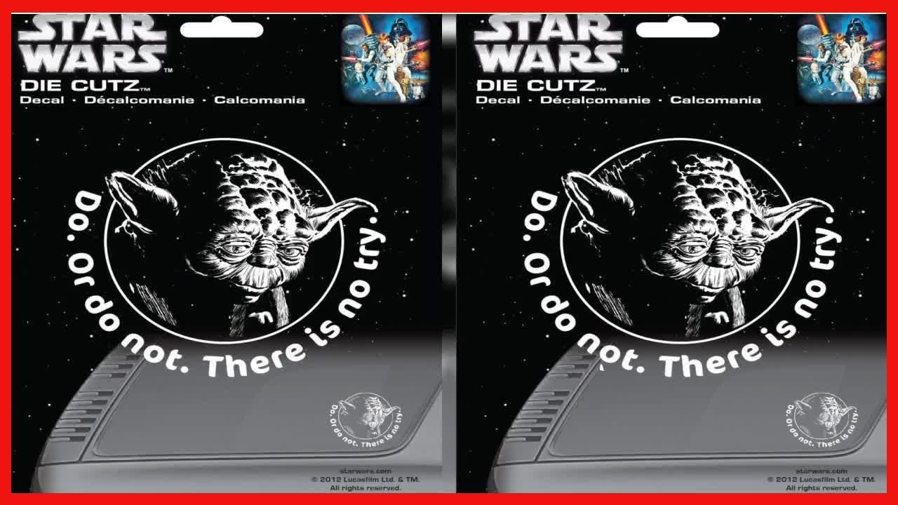 Chroma White Yoda Silhouette Decal: Durable, Easy, and Weather-Resistant