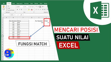 Cara Mencari Posisi Suatu Nilai dengan Fungsi Match Excel | Belajar Excel