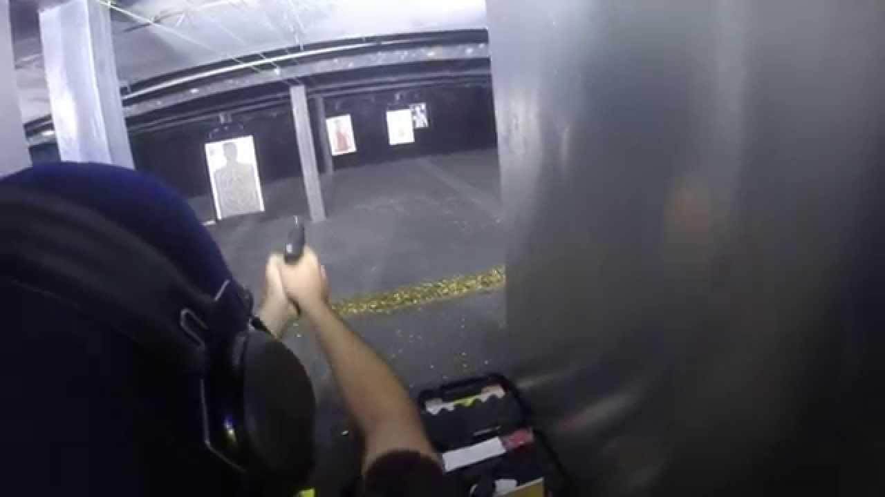 Learning to shoot.  Rancho Magnum Range