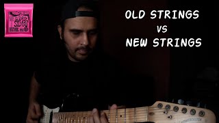 (Two month) Old Strings Vs New Strings feat. Ernie Ball Super Slinky