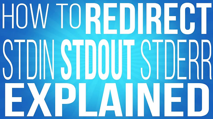 Stderr Stdout and Stdin - How to Redirect them - Commands for Linux