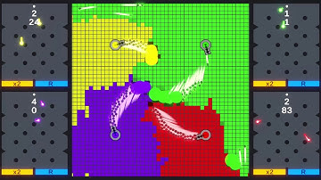 Multiply or Release - Cosmic Nebulae Players - Marble Race #unity #algodoo #marblerace