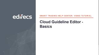 Edifecs Repository Guideline Editor Basics X12