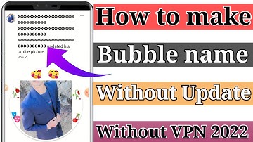 Bubble name fb id new trick 2022 | make bubble name fb idd | create bubble name fb id without update