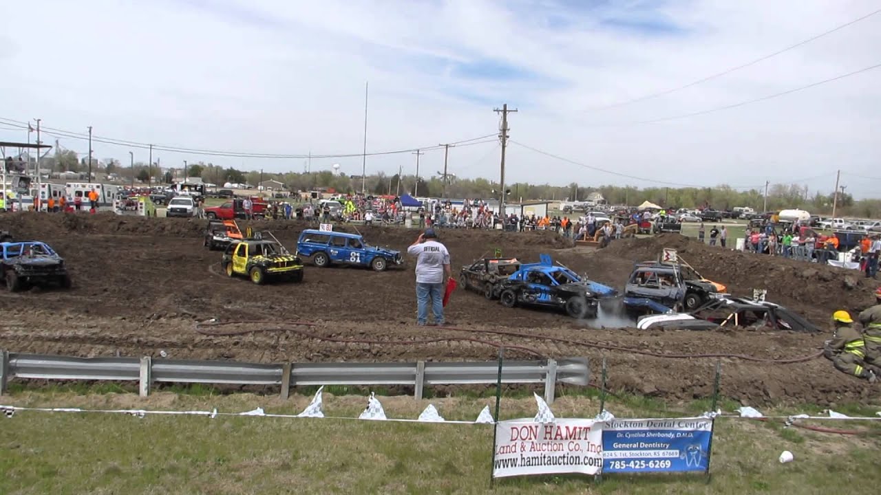 Stockton KS Demolition Derby 2014 Pt 1 YouTube