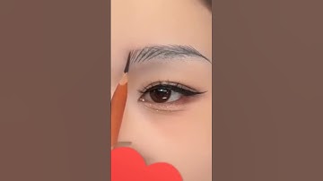 How to draw quick and easy eyebrows tutorial for beginners #shorts #ytshorts #youtube #viralshorts