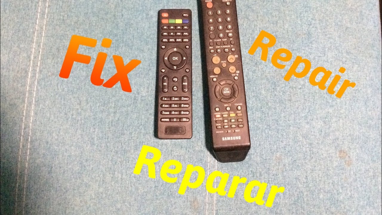 How to fix any remot control - YouTube