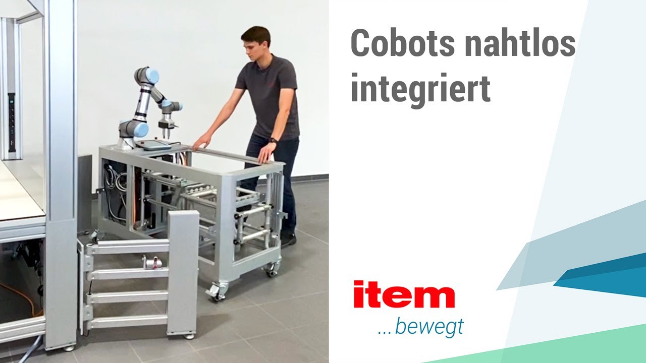 Roboterzellen und Unterbauten: modular, mobil, flexibel – mit item
