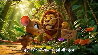 Tiny Mouse Saves the Lion’s Life! | Moral Story for Kids | Animal Stories