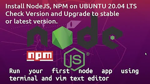 How to Install Node.js and npm on Ubuntu 20.04 LTS | node.js upgrade to latest stable version