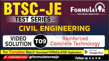 BTSC JE T09 RCC Test Paper | Full Video Solutions | Most Expected Questions