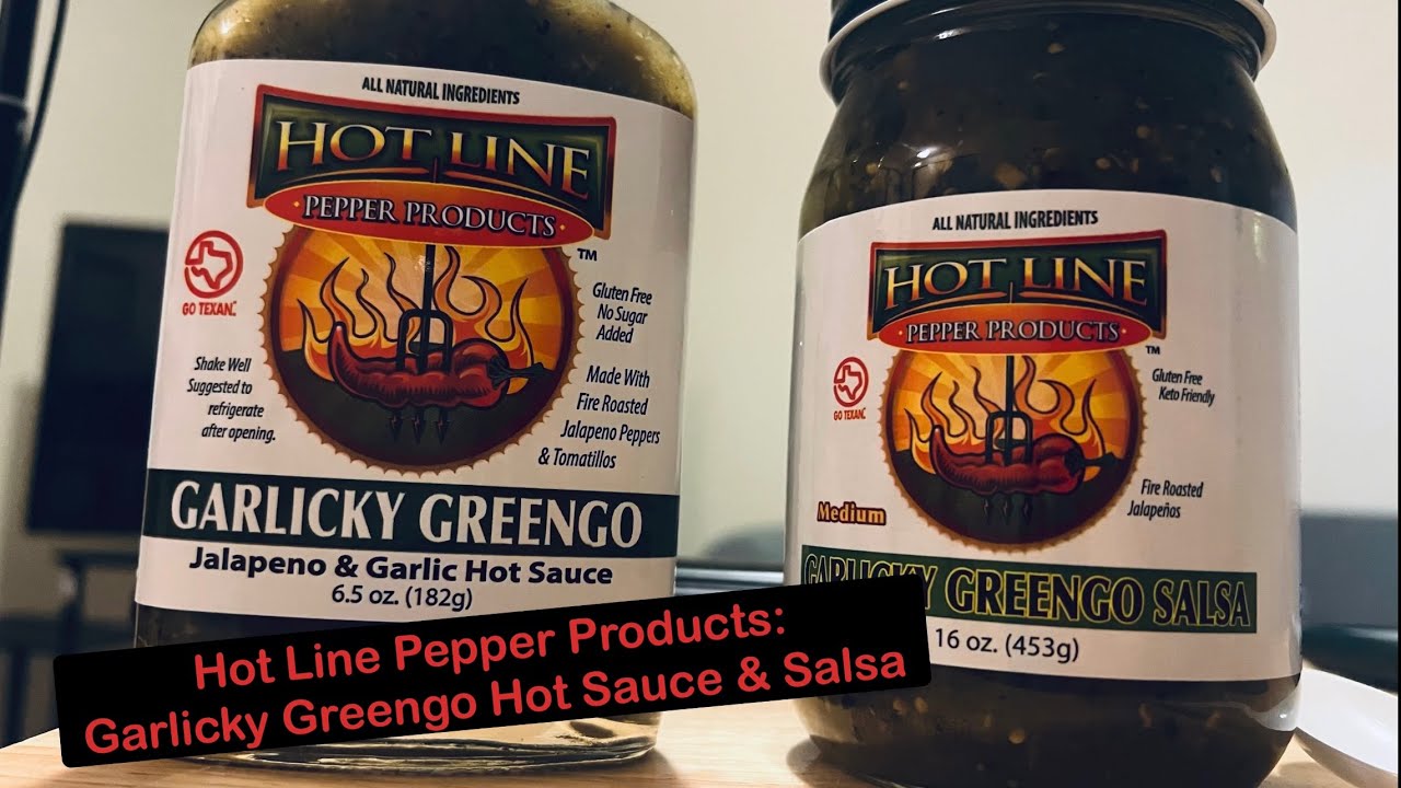 Hot Line Pepper Products Garlicky Greengo Hot Sauce & Salsa YouTube