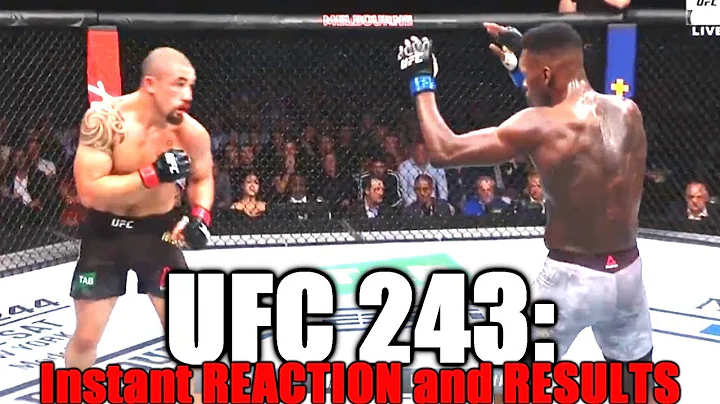 UFC 243 (Robert Whittaker vs Israel Adesanya): Reaction and Results