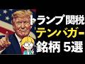 関税の恩恵を受ける米国株5選!トランプ関税の追い風でテンバガーを狙う!