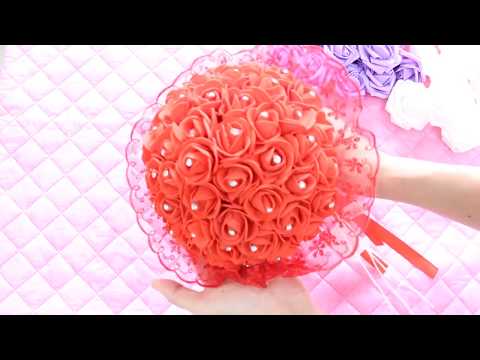 Как сделать свадебный букет своими руками. Bridal bouquet