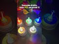 A cup of salt water + a lamp = instant light! A real-world test of a colored salt water lamp party.
