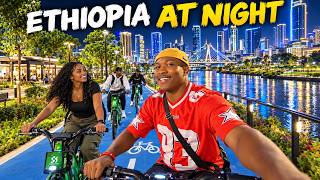AFRICA’S LONGEST RIVERSIDE PARK LOOKS INSANE AT NIGHT! 🇪🇹🔥