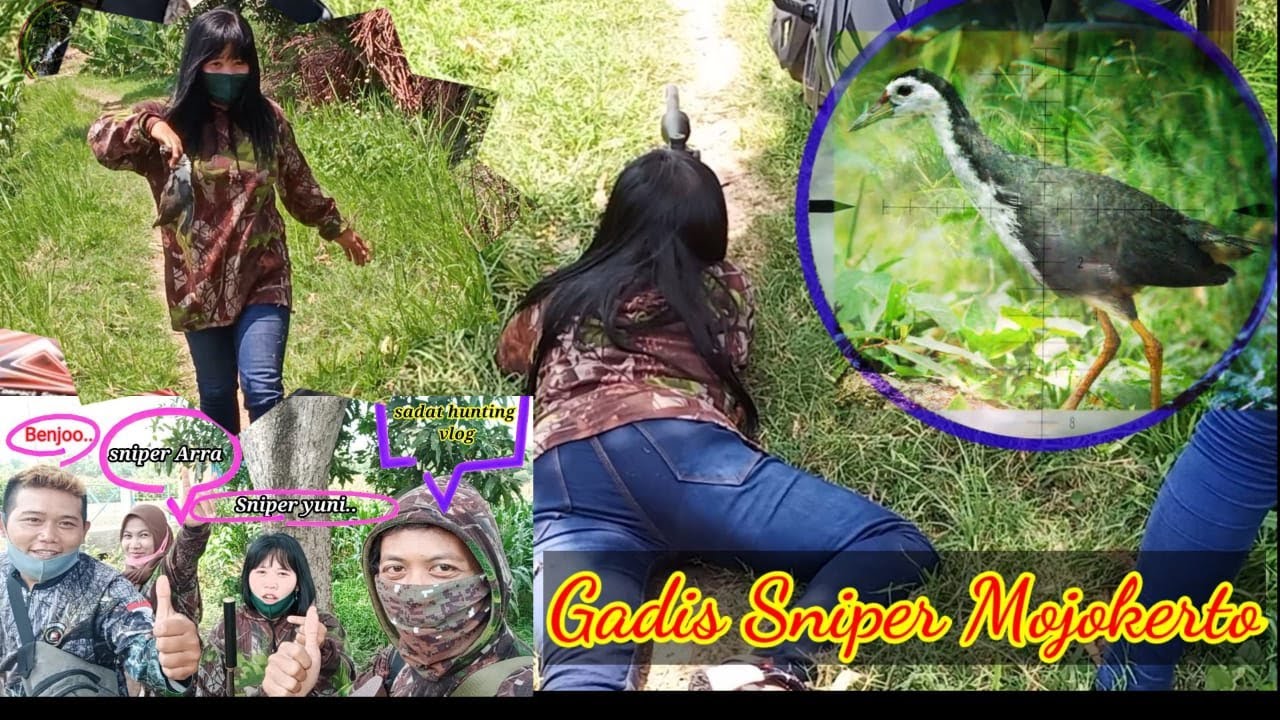 BERBURU RUAK RUAK SAWAH BERSAMA GADIS SNIPER MOJOKERTO