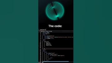 Rotating Sphere Animation | HTML CSS | Coding 🖇️ #shorts #computerscienceconcepts #coding #html #css