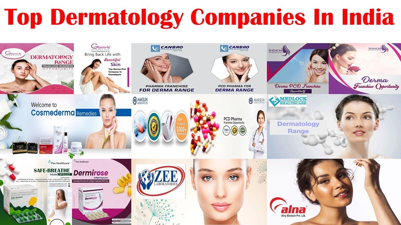 Best Skin Care Companies in India | Top Dermatology Companies In India.