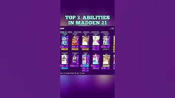 TOP 3 ABILITIES IN MADDEN 21! *MUST WATCH*
