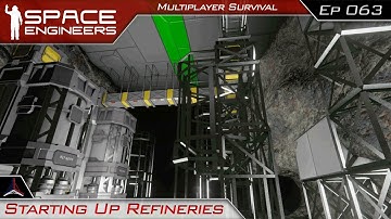 Starting Up Refineries | Space Engineers Multiplayer Survival Video - Modded | #63