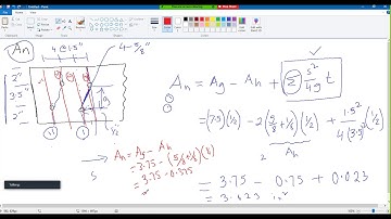 Net area calculation Example 1