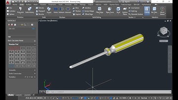 AutoCAD tutorial on making a simple screw driver.