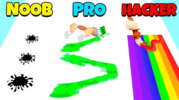 NOOB vs PRO vs HACKER - Paint Brush Run