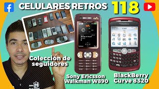 Sony Ericsson Walkman W890  BlackBerry Curve 8320  Coleccion de Seguidores / Celulares Retros 118