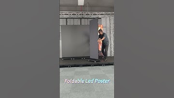 Foldable & Spliceable LED Poster Display: Instant Setup, Modular Video Walls & Cable-Free Signage