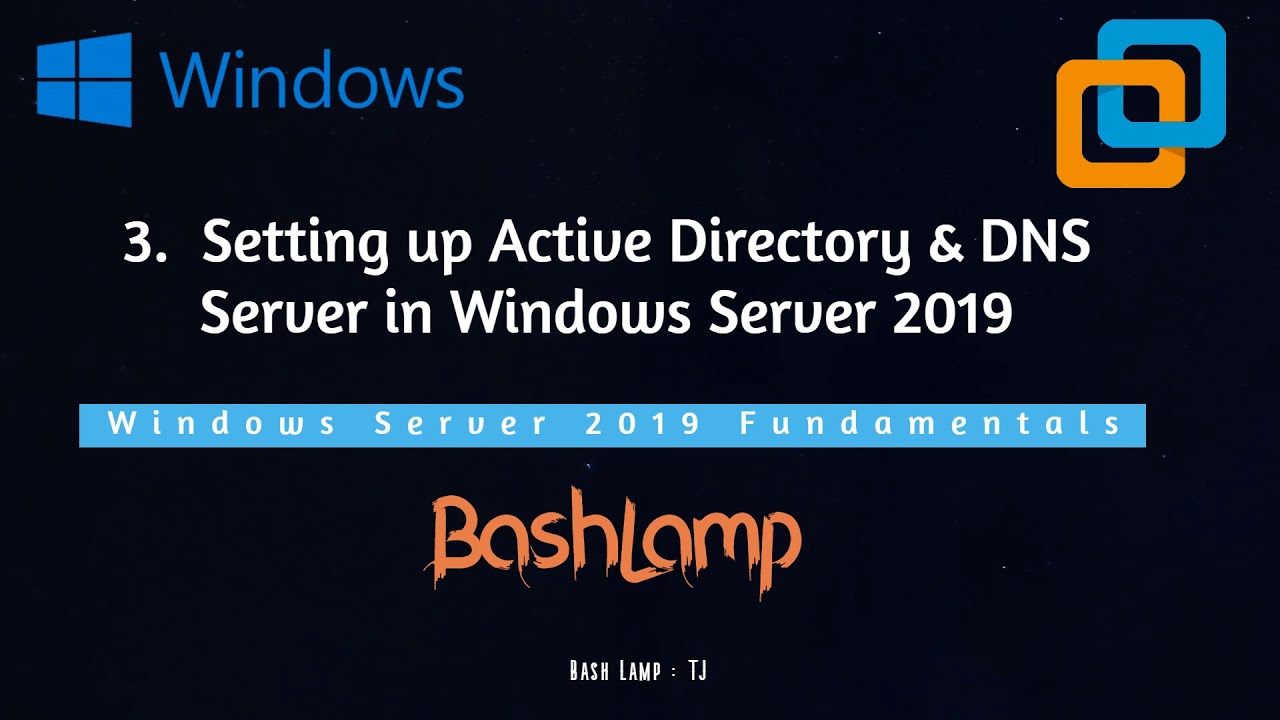 3. Setting up Active Directory & DNS Server in Windows Server 2019 | Windows Server 2019 Fundamental