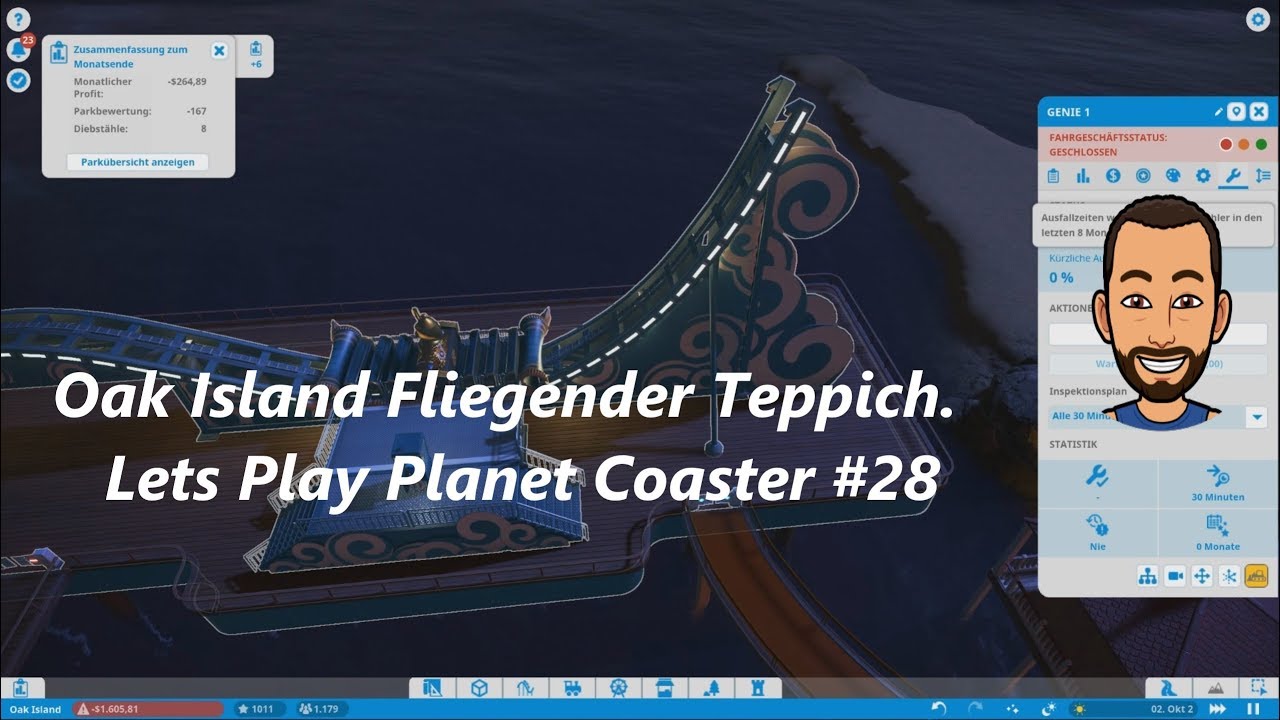 Oak Island Fliegender Teppich Lets Play Planet Coaster 28 Youtube