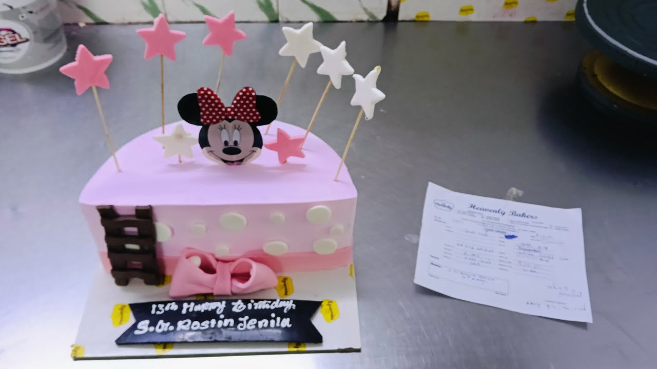 beautiful 1/2 birthday cake design 